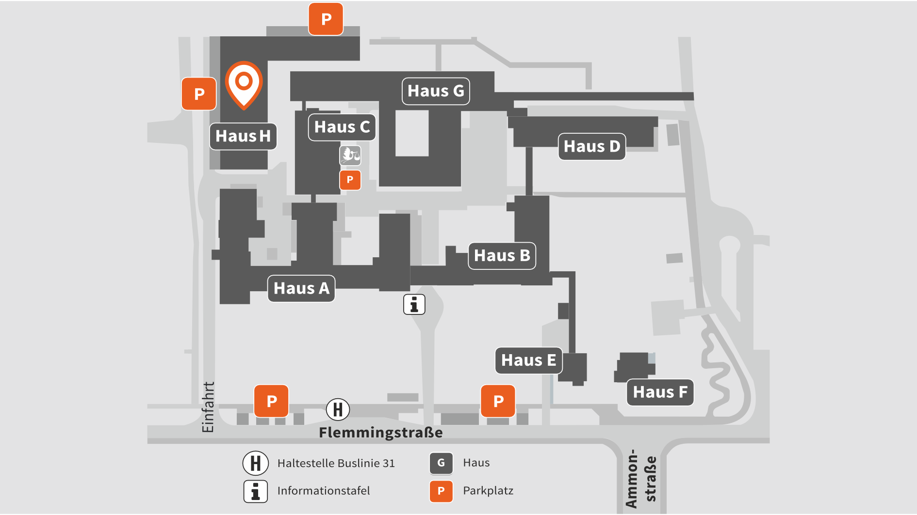 Lageplan des SPZ